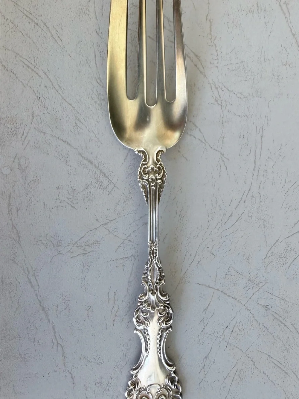 Whiting Sterling silver serving fork 1895